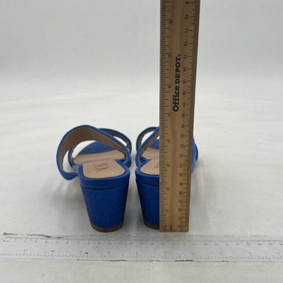 Women Casual Open Toe Sandals Chunky Low Heel Slip On Mule Comfy Summer Slide - Picture 4 of 7